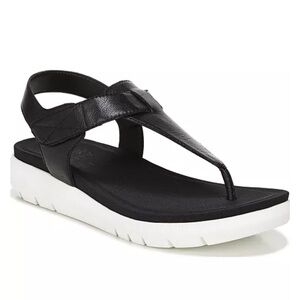 Naturalizer LINCOLN Black Leather Sandals